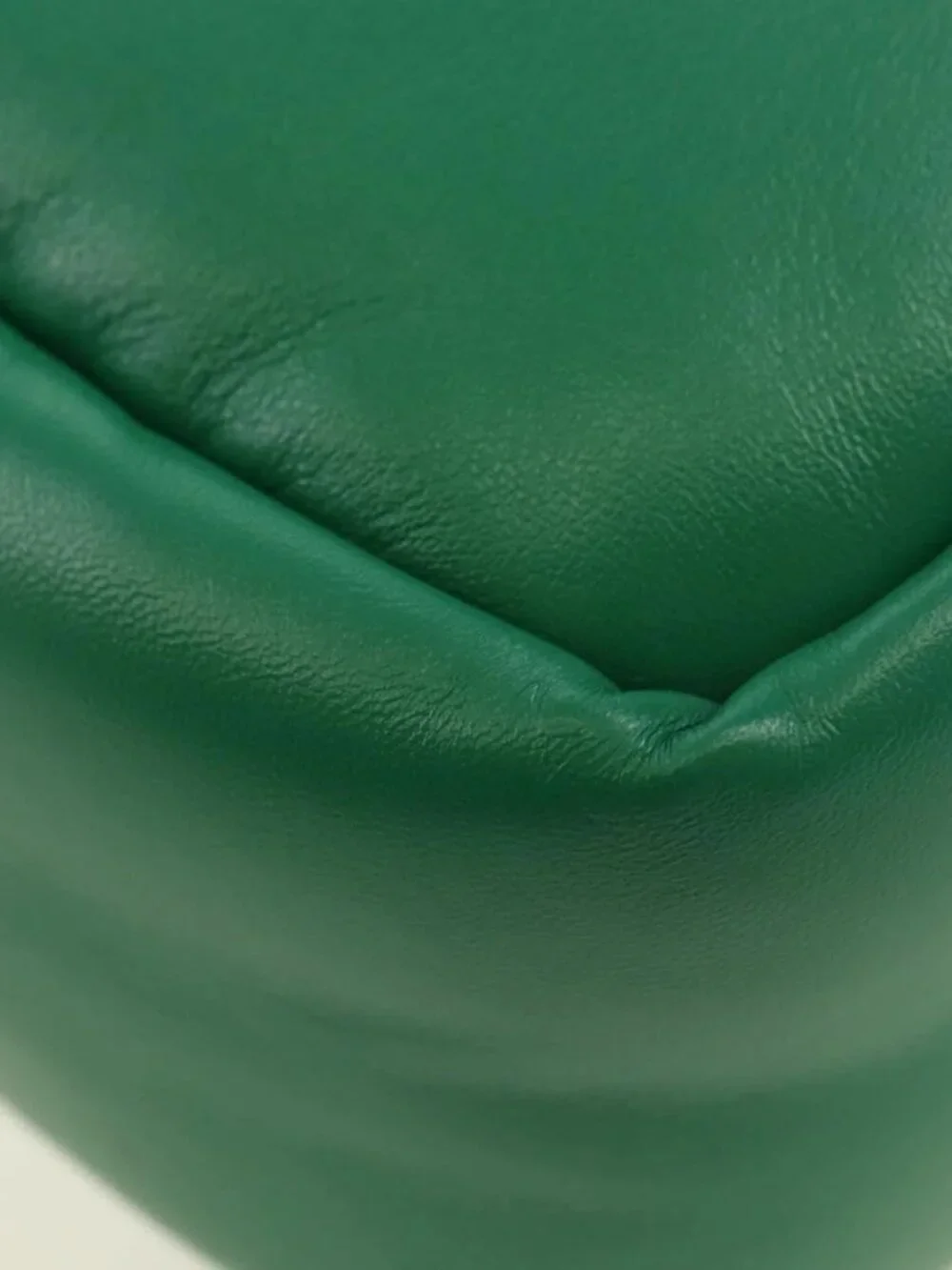 PRADA Hand Bag Leather 2way Green Silver Auth